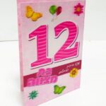 כרטיס ברכה מעוצב לבת מצווה - עיצוב תלת מימד