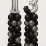 זוג עמודי בלון עם ספרות 13 לבר מצווה