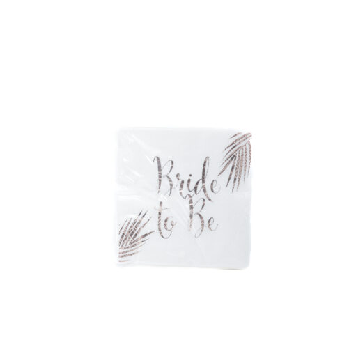 מארז מפיות נייר ממתוג BRIDE TO BE