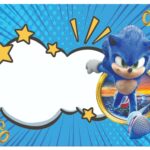 דף סוכר אכיל מודפס סוניק