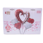 זר בלוני הליום לבבות