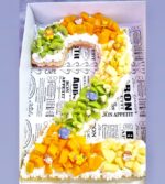 ⁦עוגה מספרים / אותיות מבצק פריך - בעיצוב בהתאמה אישית⁩ – תמונה ⁦4⁩