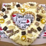 עוגה לב מבצק פריך - בעיצוב בהתאמה אישית