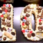 עוגה מספרים / אותיות מבצק פריך - בעיצוב בהתאמה אישית