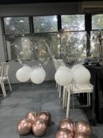 ⁦עמוד קריסטל עם בלון בובו - עיצוב מרשים בהתאמה אישית⁩ – תמונה ⁦3⁩