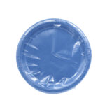 צלחת חד פעמי 9' צבע כחול