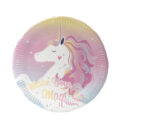 צלחת ממותגת חד קרן