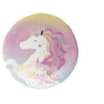 צלחת ממותגת חד קרן