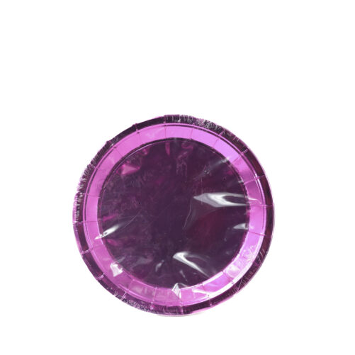 צלחת נייר צבע ורוד