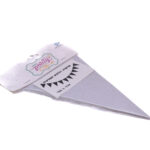 שרשרת דגלונים משולשים כסף נצנצים