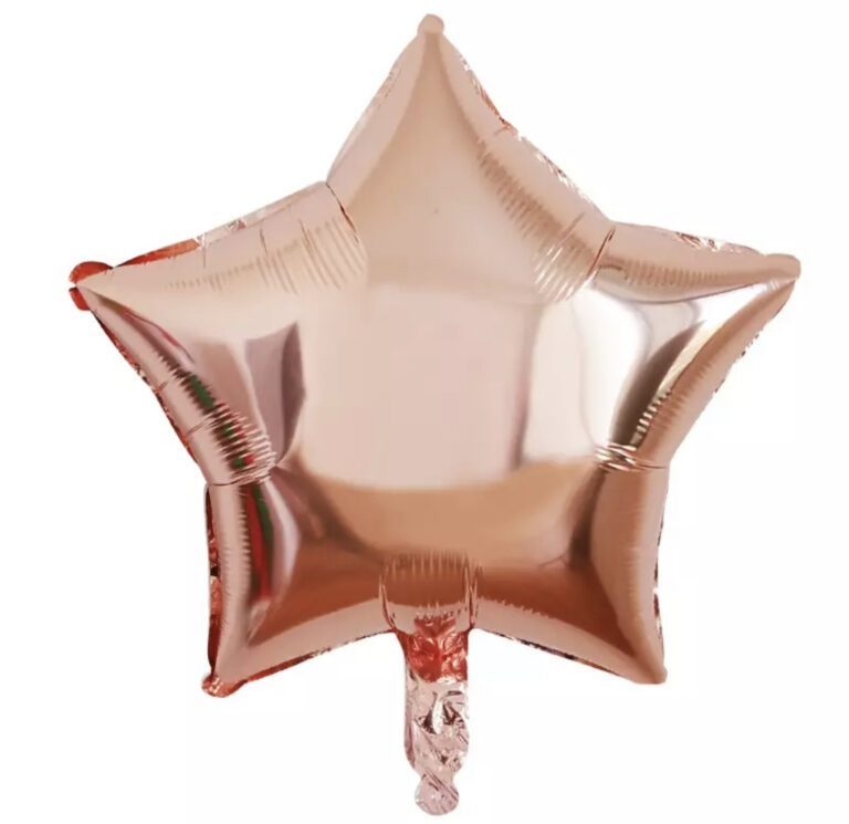 בלון מיילר כוכה רוז גולד בלון הליום כוכב רוז גולד 18' – תמונה 1