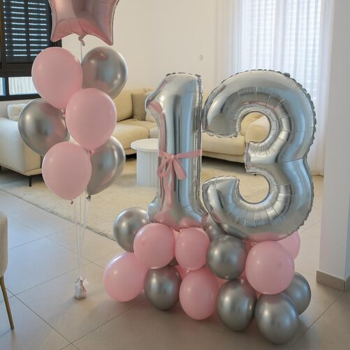 בלוני ספרות 13 מעוצבים