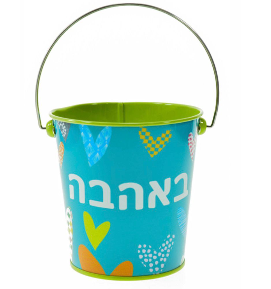 דלי פח מעוצב באהבה דלי פח מעוצב במגוון צבעים והקדשות – תמונה 1