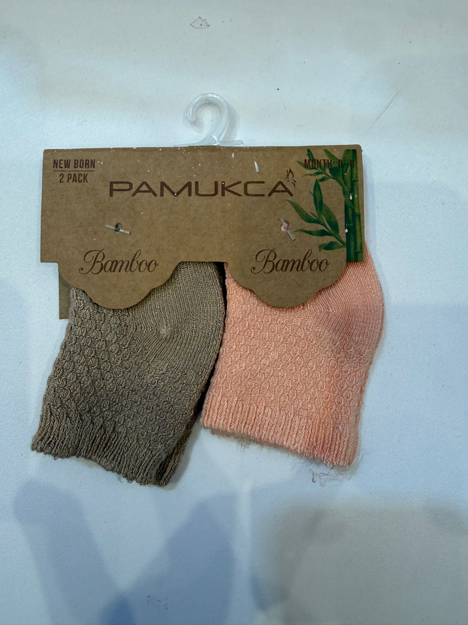 זוג גרביים 2 סט 2 זוגות גרבי תינוק במבוק – רכות במיוחד – תמונה 1