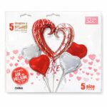 זר בלוני הליום אהבה