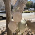 זר בלוני הליום מעוצב לתינוק בקבוק "HI BABY"