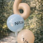 זר שלישיית בלונים מעוצבים