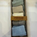 סט 5 זוגות גרבי תינוק – צבעים עדינים