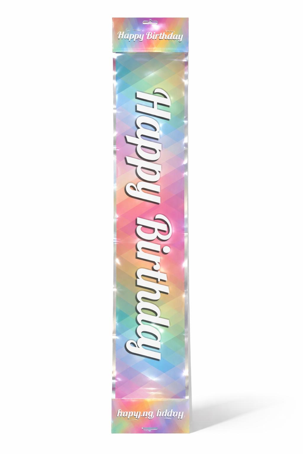 כרזה הפי ברדיי ח קרן כרזת יום הולדת שמח צבעי חד קרן – תמונה 1