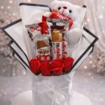 זר מתוק עם דובי ושוקולדים