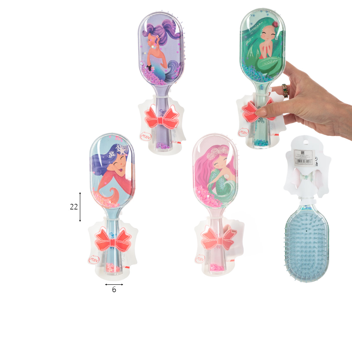 מברשות שיער בת הים מברשת שיער לילדות בת הים – תמונה 1