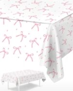 מפת שולחן לבן דוגמת פפיון