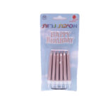 מסיבת נרות - נרות יום הולדת רוז גולד