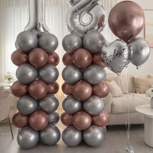 סטנד בלונים עם בלוני הליום