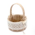 סלסלה יוטה עגולה מעוצבת 15*19