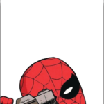 לוח קאפה עם גרפקיה מודפסת בדמות ספיידרמן מוכן לקיר צילום בגודל 1.70/90