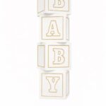 לוח קאפה קוביות עם כיתוב BABY