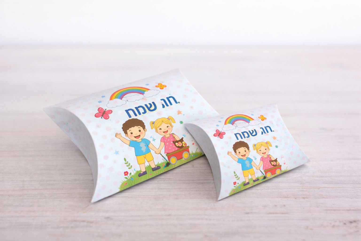 קופסת כרית ממותג 2 יח' קופסת כרית ממותגת בהתאמה אישית – תמונה 1