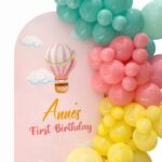 קיר צילום קאפה דגם כדור פורח ורוד