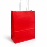 שקית נייר צבע אדום