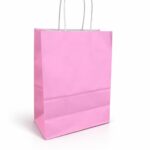 שקית נייר צבע ורוד בהיר