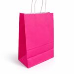 שקית נייר צבע ורוד פוקסיה