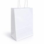 שקית נייר צבע לבן