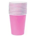 כוס נייר צבע ורוד - תוספת מושלמת לשולחן מעוצב